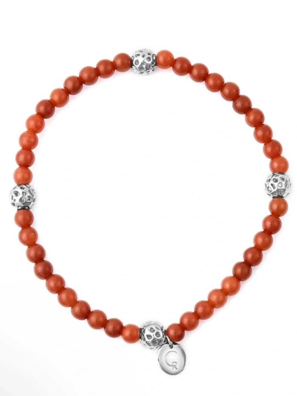 Red Jade Bead Bracelet
